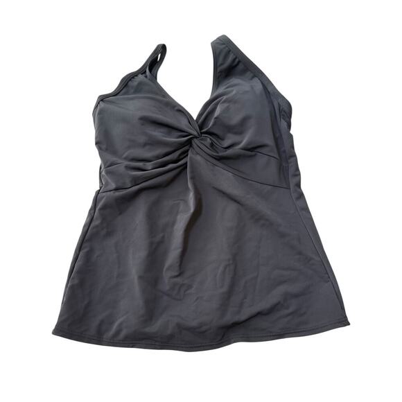 NWT Sunsets Women's Black Forever Tankini Top Size 34DD - Picture 4 of 10